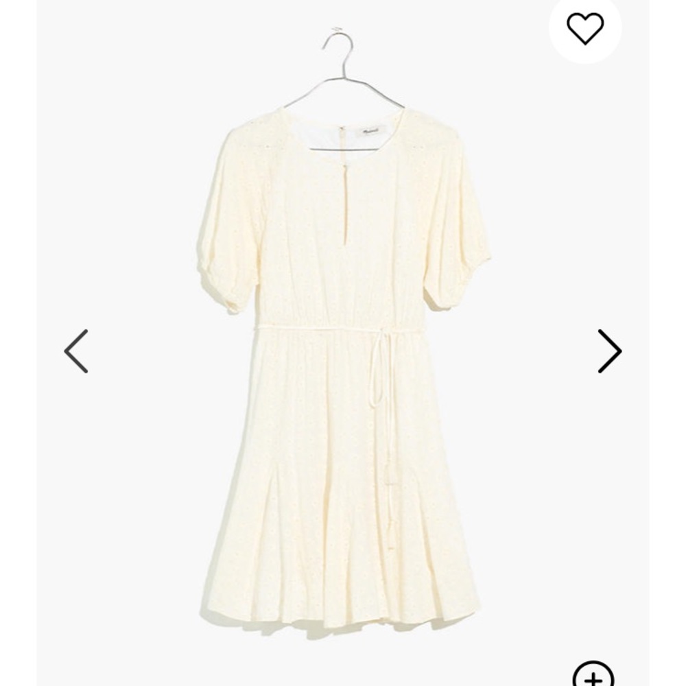 Madewell Eyelet Tassel-Tie Mini Dress